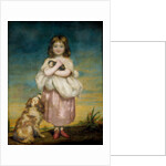 A Little Girl Nursing a Kitten by James Northcote