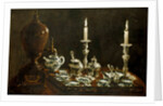 Tea service on tray. England, late 18th century by Unknown