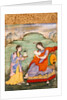 Lady with a companion. India, Mughal period, early 17th century by Unknown