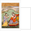 Lady with a companion. India, Mughal period, early 17th century by Unknown