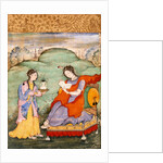 Lady with a companion. India, Mughal period, early 17th century by Unknown