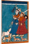 Shiva and the goddess Devi with attendant animals by Unknown
