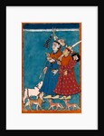 Shiva and the goddess Devi with attendant animals by Unknown