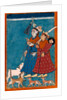 Shiva and the goddess Devi with attendant animals by Unknown