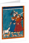 Shiva and the goddess Devi with attendant animals by Unknown