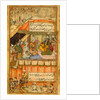 Queen holding audience in a tent by Unknown