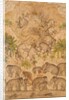 The mythical bird Smurgh, grasping elephants in its claws. India, mid-17th century by Unknown