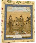Lady attended by three maids by Anonymous