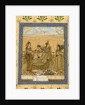 Lady attended by three maids by Anonymous