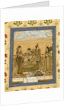 Lady attended by three maids by Anonymous