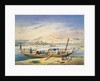 Kanja on the Nile at Luxor by Achille-Constant-Theodore-Emile Prisse d'Avennes