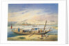Kanja on the Nile at Luxor by Achille-Constant-Theodore-Emile Prisse d'Avennes