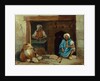 An Egyptian Baker and his assistant at the door of a cakeshop by Achille-Constant-Theodore-Emile Prisse d'Avennes