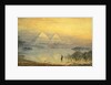 The Pyramids during the Nile flood by Henry Noel Shore