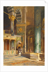 Interior of the Dome of the Rock, Holy Land by Carl Friedrich Heinrich Werner