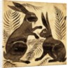 Two Rabbits or Hares by William Frend De Morgan