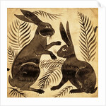 Two Rabbits or Hares by William Frend De Morgan