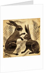 Two Rabbits or Hares by William Frend De Morgan