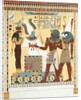 Seti I being conducted by Horus into the presence of Osiris. Luxor, Egypt, 19th century by Giovanni Battista Belzoni