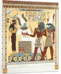 Seti I being conducted by Horus into the presence of Osiris. Luxor, Egypt, 19th century by Giovanni Battista Belzoni