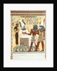 Seti I being conducted by Horus into the presence of Osiris. Luxor, Egypt, 19th century by Giovanni Battista Belzoni