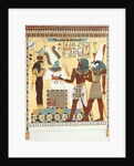 Seti I being conducted by Horus into the presence of Osiris. Luxor, Egypt, 19th century by Giovanni Battista Belzoni