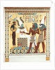 Seti I being conducted by Horus into the presence of Osiris. Luxor, Egypt, 19th century by Giovanni Battista Belzoni