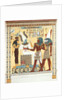 Seti I being conducted by Horus into the presence of Osiris. Luxor, Egypt, 19th century by Giovanni Battista Belzoni