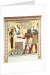 Seti I being conducted by Horus into the presence of Osiris. Luxor, Egypt, 19th century by Giovanni Battista Belzoni
