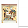 Seti I being conducted by Horus into the presence of Osiris. Luxor, Egypt, 19th century by Giovanni Battista Belzoni