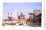 Meidan-i-Chah ou Place Royale, Ispahan by Eugéne-Napoléon Flandin
