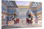 Reconstruction of the Throne Room in the palace of Ashurnasipal II at Nimrud, in Iraq by Austen Henry Layard