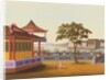 Large garden scene. China, 19th century by Unknown