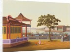 Large garden scene. China, 19th century by Unknown
