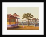 Large garden scene. China, 19th century by Unknown
