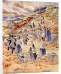 Baptism in the River Ceiriog, at Pontfadog, Denbighshire by Mildred Eldridge