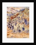 Baptism in the River Ceiriog, at Pontfadog, Denbighshire by Mildred Eldridge