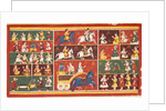 Krishna revealing his nature as Vishnu to an Englishman by Unknown