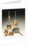 Minature Kitchen Utensils. Netherlands, 17th century by Anonymous