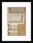 Sample from the pattern book Fancy Vestings and Handkerchief Goods by Anonymous
