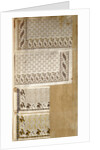 Sample from the pattern book Fancy Vestings and Handkerchief Goods by Anonymous