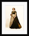 Dummy board figure of a housemaid holding a broom. Kent, England, c.1630. by Unknown