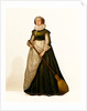 Dummy board figure of a housemaid holding a broom. Kent, England, c.1630. by Unknown