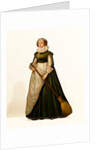 Dummy board figure of a housemaid holding a broom. Kent, England, c.1630. by Unknown