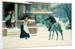 Greeting The Postman by Robert Walker Macbeth