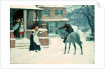 Greeting The Postman by Robert Walker Macbeth