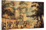 Entrance to the Mall, Spring Gardens by Thomas Rowlandson