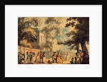 Entrance to the Mall, Spring Gardens by Thomas Rowlandson