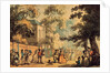 Entrance to the Mall, Spring Gardens by Thomas Rowlandson