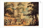 Entrance to the Mall, Spring Gardens by Thomas Rowlandson